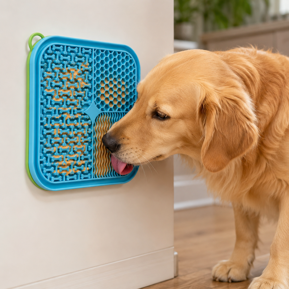Slow feeding lick mat for dogs – silicone anxiety relief pad with suction cups
