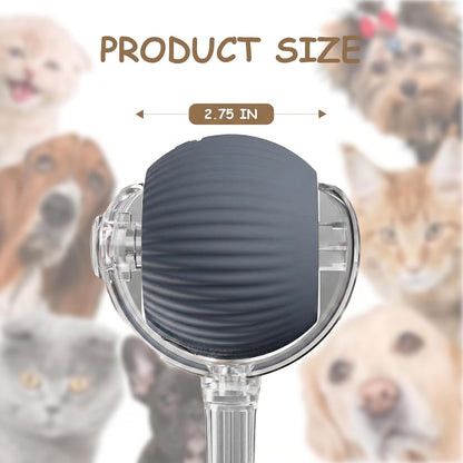 Interactive Cat Toy Automatic Moving Ball, Indoor Cats, Rechargeable, Gray | USB-C Charging, No Disposable Batteries. Quiet Silicone Shell with 3 Speed Modes and Auto-Sleep until a Paw Taps It Awake